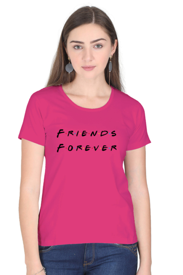 Friends Forever Women Cotton Printed T-Shirt