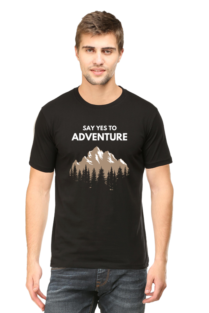 "Say Yes to Adventure" Mountain Graphic T-Shirt