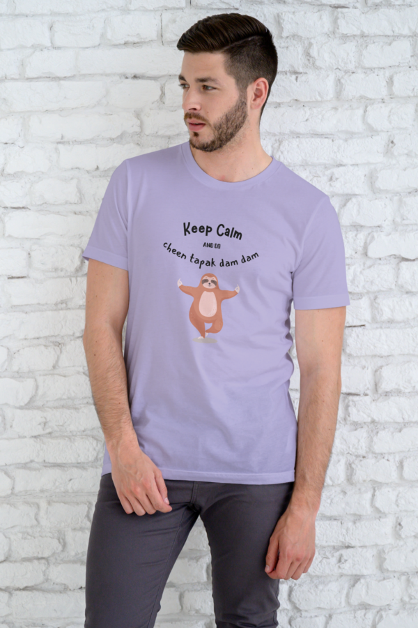 Dancing Bear Delight T-Shirt for Men Lavender Color