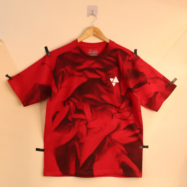 Unisex Spray-Painted Oversized T-shirt - Image 9